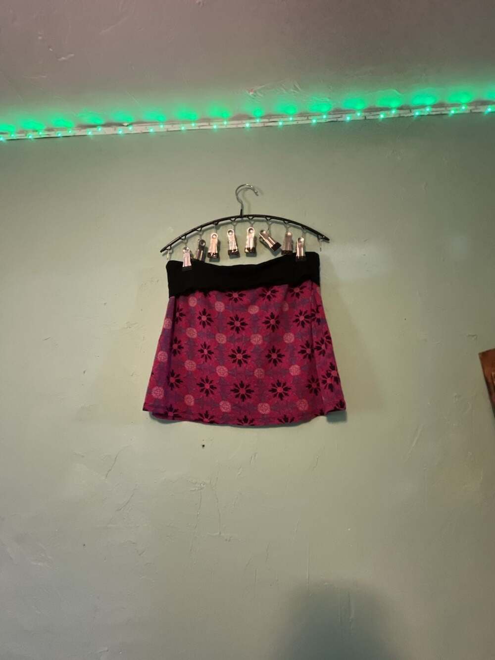 Jedzebel Bohemian Foldover Floral Print Mini Skirt
